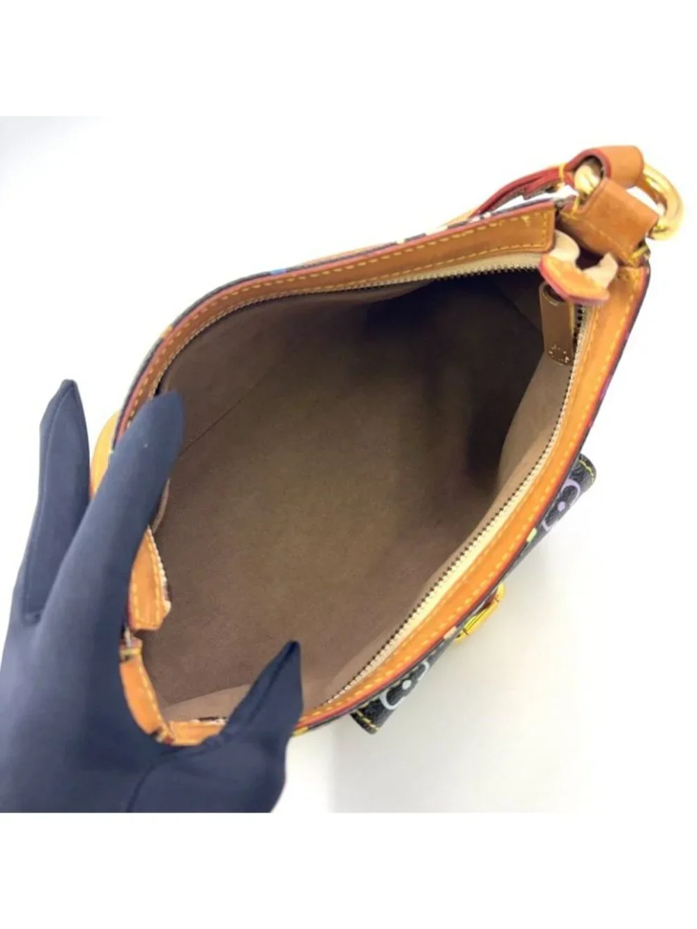 ★SOLD★ Louis Vuitton Eliza Monogram Multicolor Noir Leather Black Shoulder Bag - Picture 3 of 15